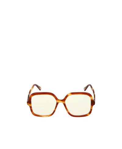 Chloé Logo Sunglasses In White