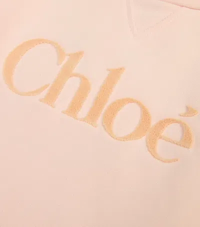 Chloé Kids' Logo Sweatshirt In Nude