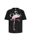 Chloé Women Black Crewneck T-shirt With Maxi Logo Print On The Front In Cotton Woman In Black