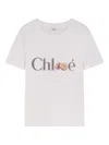 Chloé Baby Fit T-shirt In Cotton Jersey With Passion Fruit Print In White