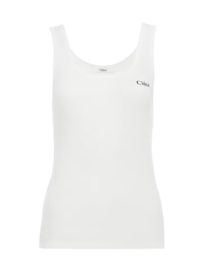 CHLOÉ LOGO TANK TOP