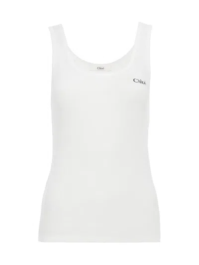 CHLOÉ LOGO TANK TOP