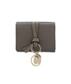 Chloé Logo Three-fold Wallet In Black
