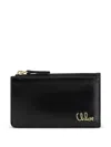 Chloé Logo Wallet In 黑色