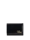 Chloé Logo Wallet In Black