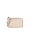 Chloé Logo Wallet In Nude