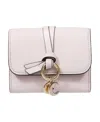 Chloé Logo Wallet In White