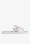 Chloé Woody Slides In White