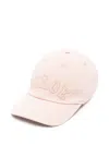 Chloé Logo-embroidered Baseball Cap In Neutral