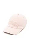 Chloé Logo-embroidered Baseball Cap In Pink