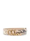 Chloé Logo-plaque Belt In Brown