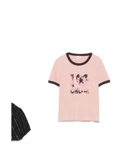 Chloé Logo-print T-shirt In Pink