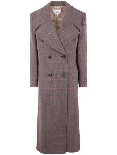 CHLOÉ CHLOÉ LONG DOUBLE BREAST COAT