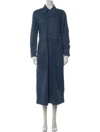 Pre-owned Chloé Long Dress In Blue