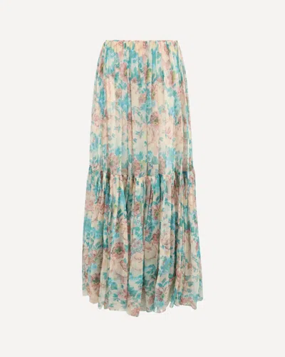 CHLOÉ LONG FLORAL SKIRT