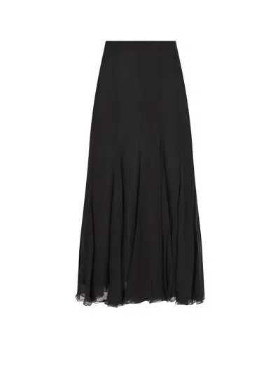 CHLOÉ LONG MUSLIN SILK SKIRT