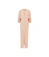 Chloé Caped Gown In Nude