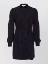 Chloé Long Shirt With Cuffed Sleeves And Ruffled Design