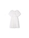 Chloé Broderie-anglaise Dress In White