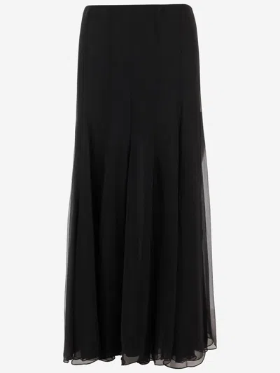 CHLOÉ LONG SILK SKIRT