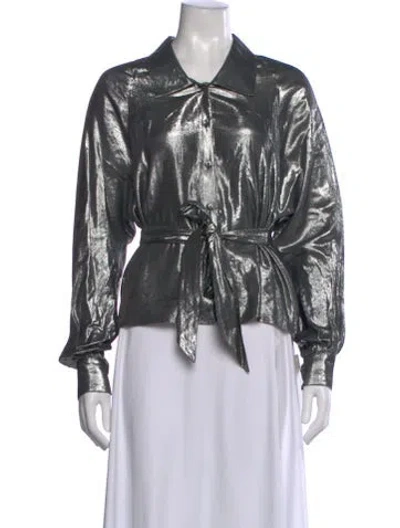 Pre-owned Chloé Long Sleeve Blouse In Multi