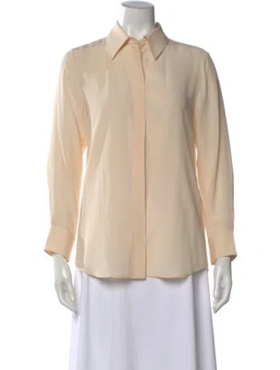 Pre-owned Chloé Long Sleeve Blouse In Neutral