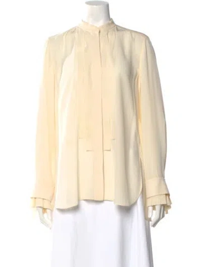Pre-owned Chloé Long Sleeve Blouse In Neutral