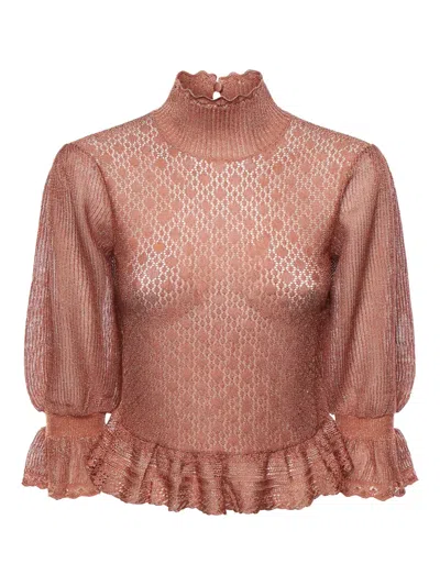 Chloé Long-sleeve Blouse In Pink