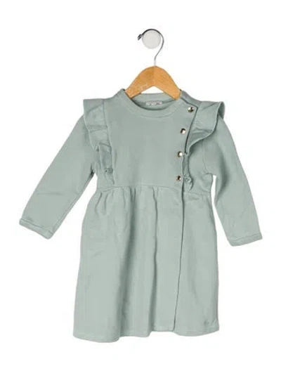 Pre-owned Chloé Babies' Long Sleeve Dress In Green
