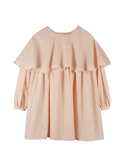 Chloé Long Sleeve Dress In Pink