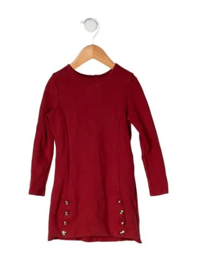 Pre-owned Chloé Babies' Long Sleeve Dress In Red