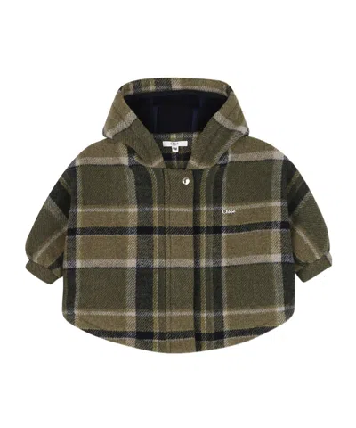 Chloé Babies' Long Sleeve Jacket In Green