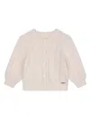 Chloé Long-sleeve Knitted Cardigan In Pink