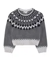 Chloé Long Sleeve Sweater In Gray