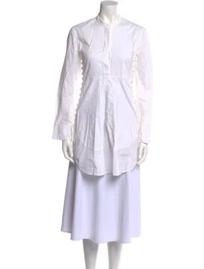 Pre-owned Chloé Long Sleeve Tunic In White