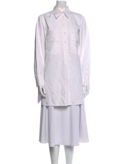 Pre-owned Chloé Long Sleeve Tunic In White