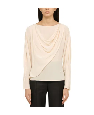 CHLOÉ CHLOÉ REAR ZIPPED ASYMMETRIC DESIGNED BLOUSE