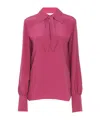 Chloé Long-sleeved Bow Shirt In Pink