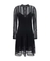 Chloé Chloe Black Linen Blend Mini Dress In Black