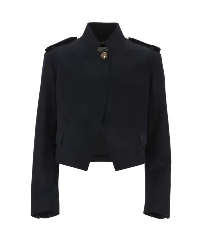 CHLOÉ CHLOÉ STAND COLLAR CROPPED JACKET