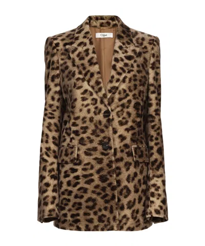 CHLOÉ ANIMAL-PRINT BLAZER