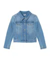 Chloé Long-sleeved Denim Coat In Blue