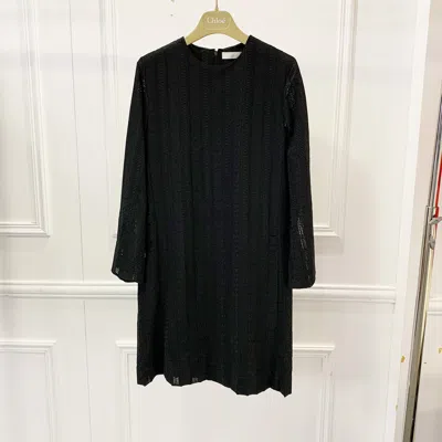 Chloé Long-sleeved Dress In Black
