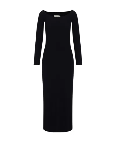 Chloé Long Sleeved Dress In Black
