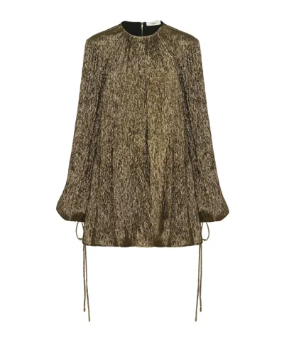 Chloé Long-sleeved Dress In Green