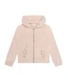 Chloé Eyelet-detail Hooded Jacket In Nude