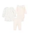 Chloé Long-sleeved Jumpsuit, Long-sleeved Dress And Pants Three-piece Set In White