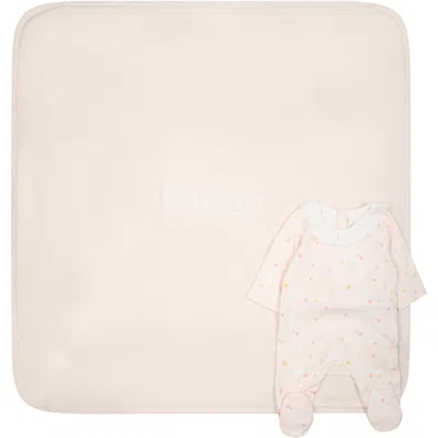 Chloé Long-sleeved Jumpsuit In White