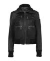 Chloé Long-sleeved Leather Jacket In Black