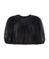 Chloé Long-sleeved Pleated Blouse In Black